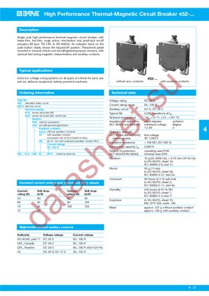 452-2-K14-LN2-100A datasheet  